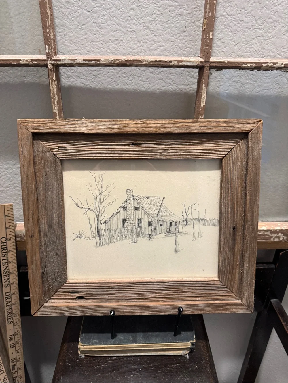 Vintage Billy Hicks Pencil Drawing 